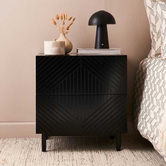 Jack Bedside Table - Black